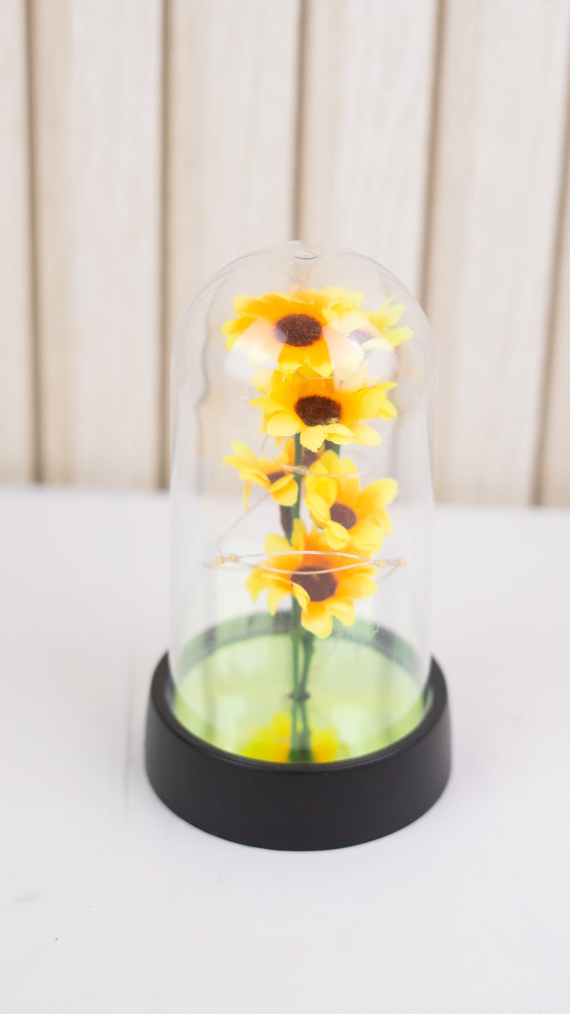 Lámpara con Girasoles Decorativos