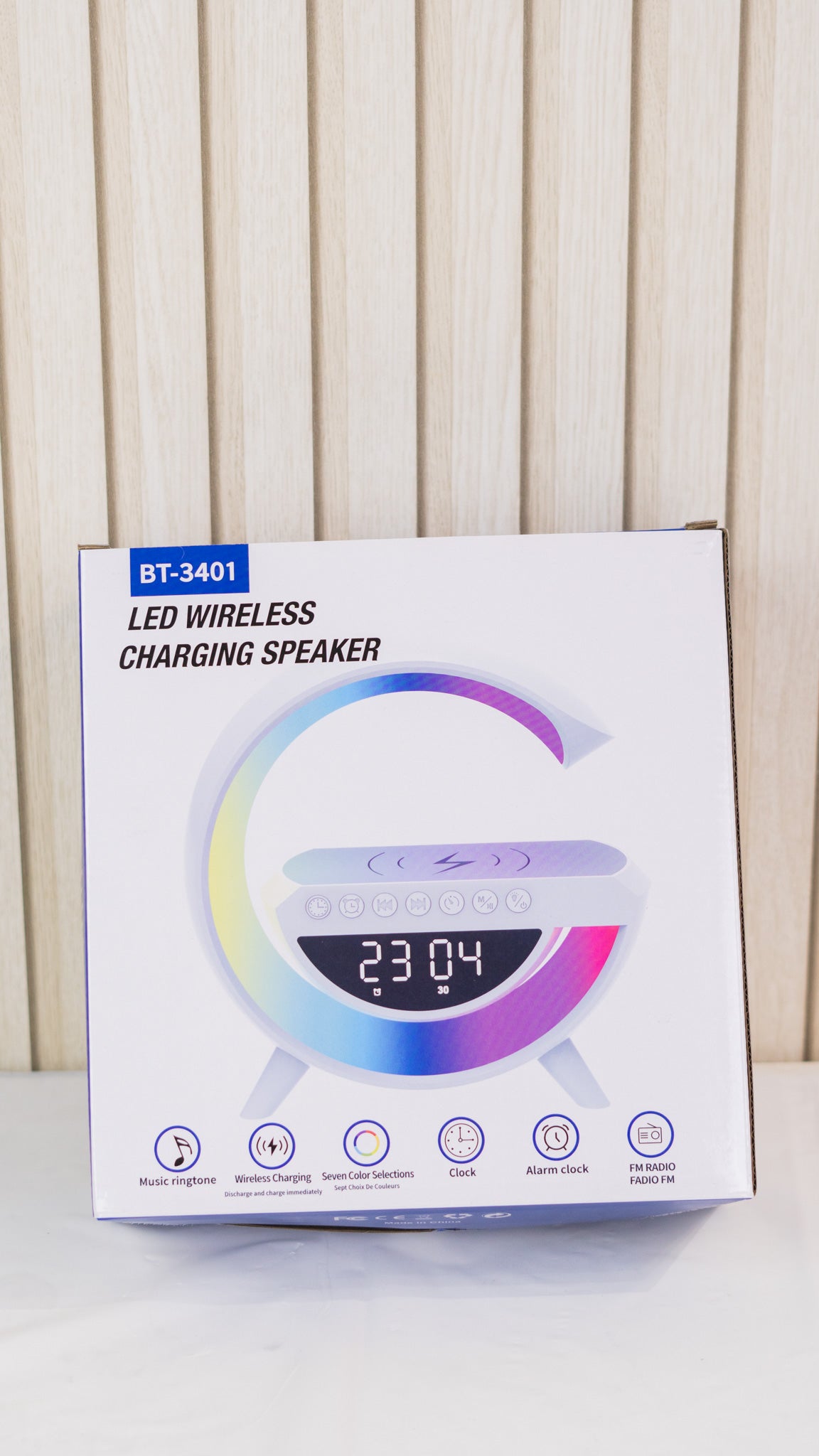 Bocina Bluetooth con Cargador Inalámbrico