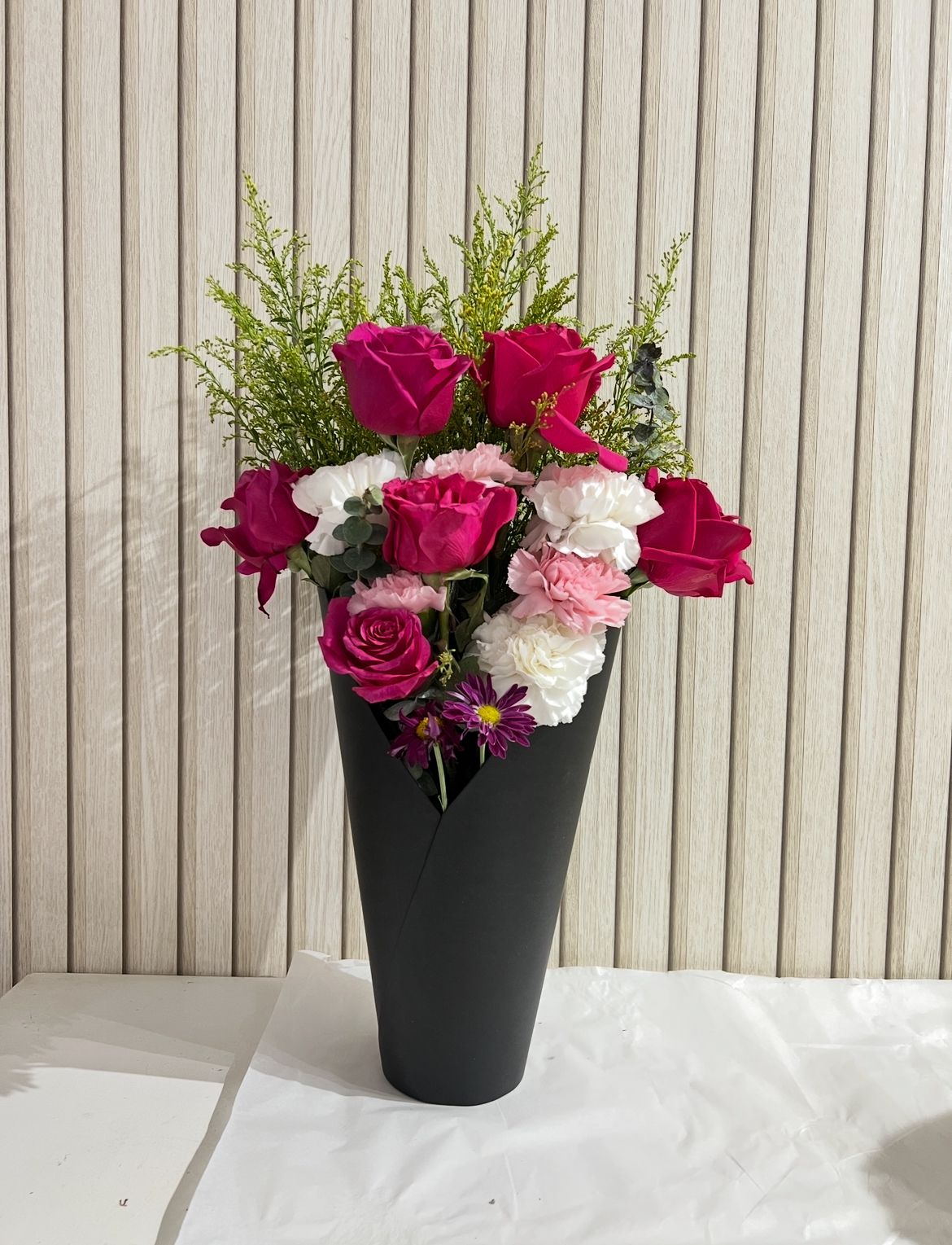 Cono con flores