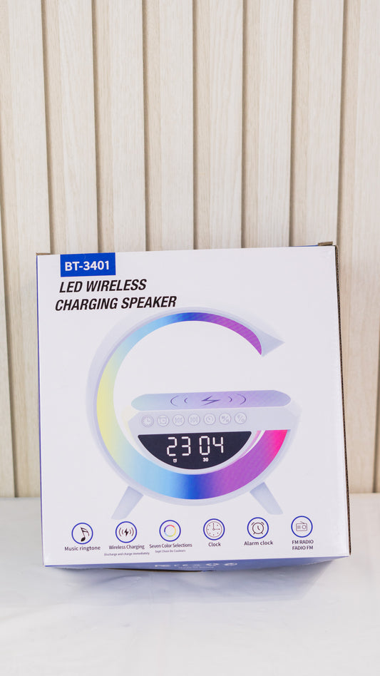 Bocina Bluetooth con Cargador Inalámbrico