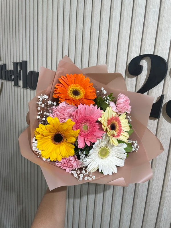 Ramo Día de la Novia – Alegría, gerberas multicolor