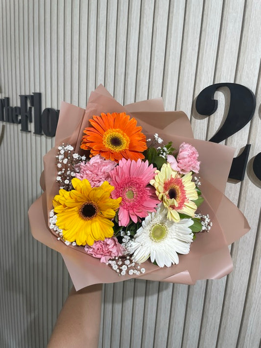 Ramo Día de la Novia – Alegría, gerberas multicolor